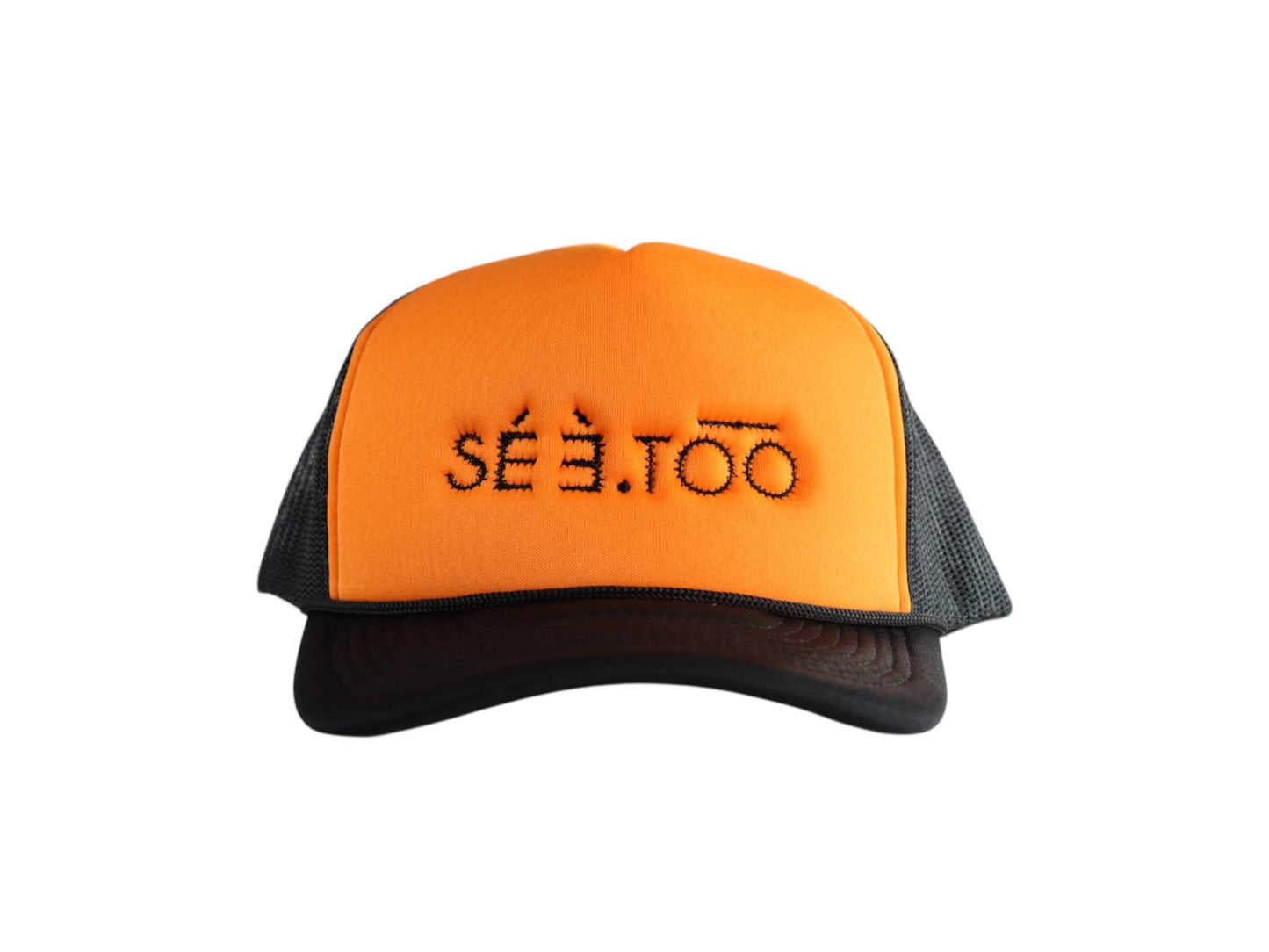 Trucker Cap (Black/Orange)
