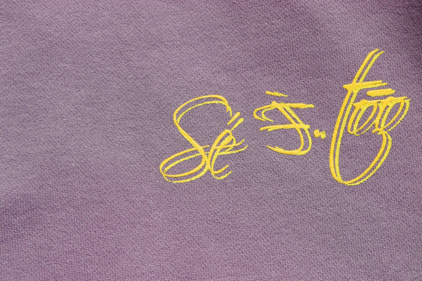 Halftones Script Sweatpants (lavender/Gold)