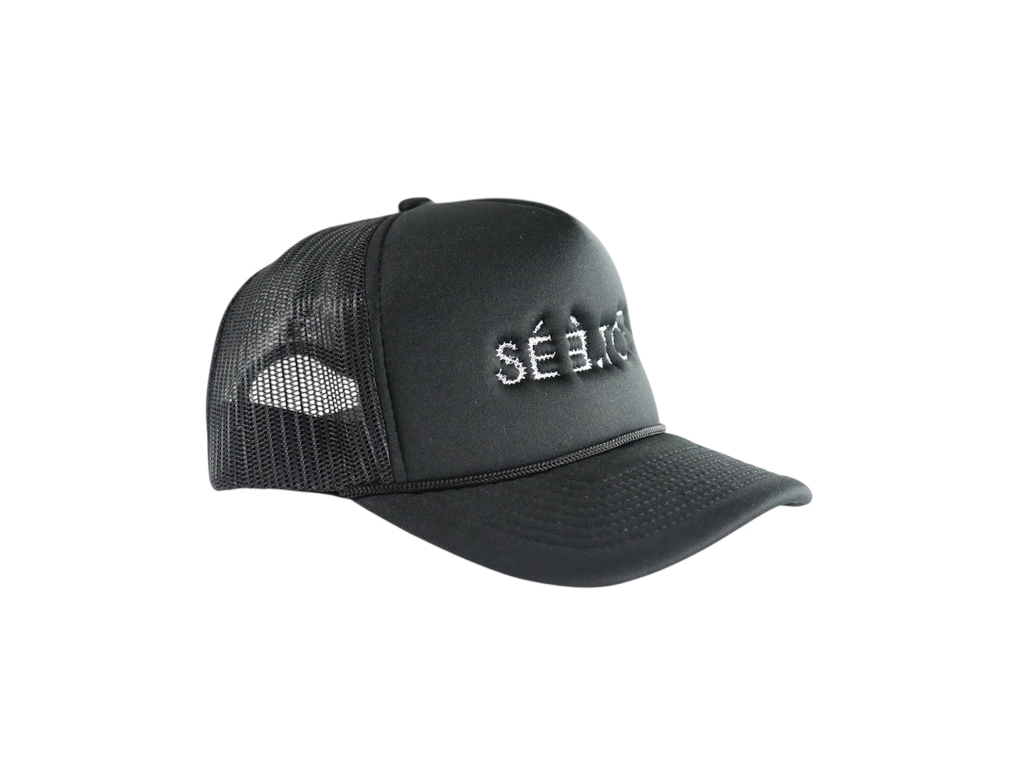 Trucker Cap (Black/White)