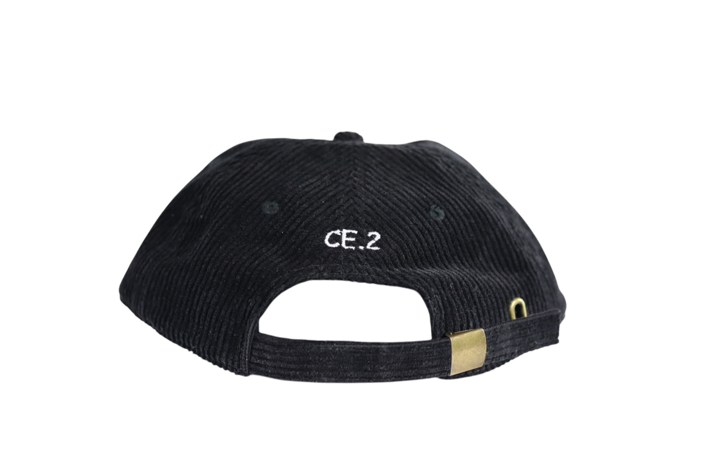 Corduroy Cap (Black/White)