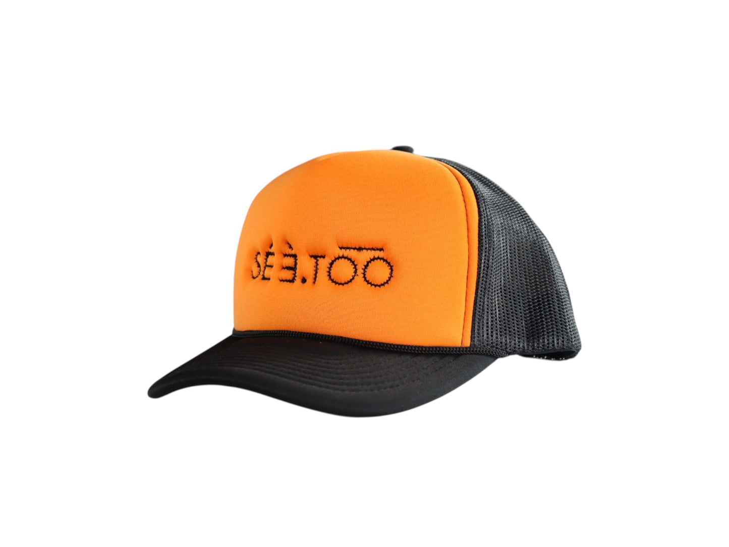 Trucker Cap (Black/Orange)