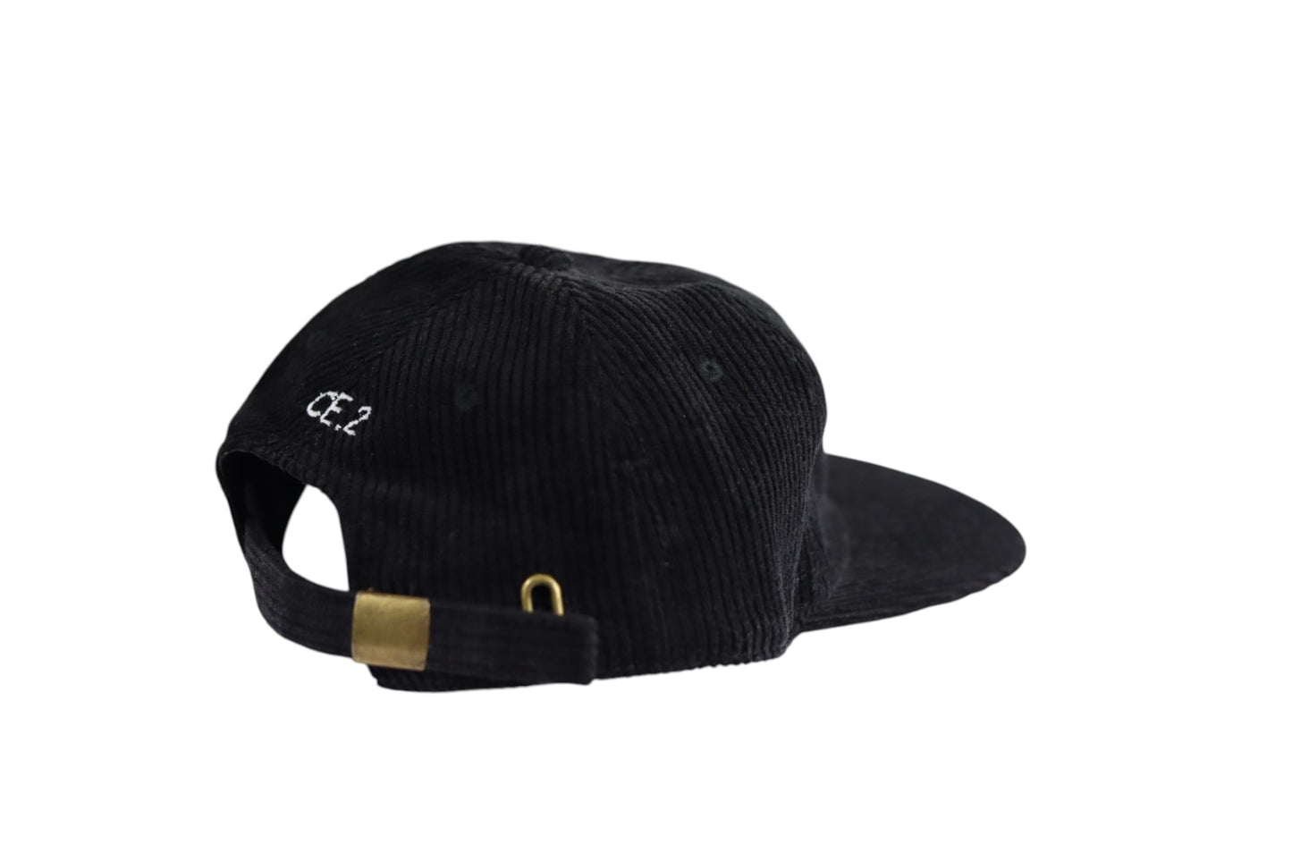 Corduroy Cap (Black/White)