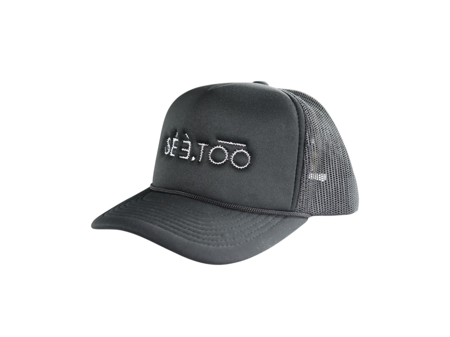 Trucker Cap (Black/White)