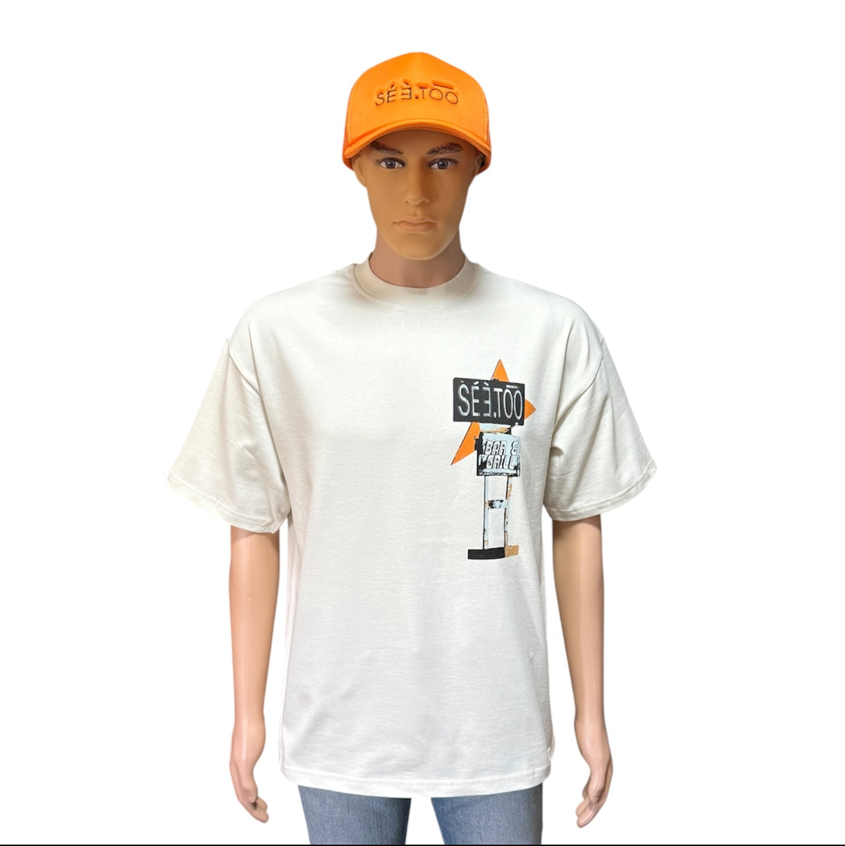 B&G Heavyweight Tee (Oversized) (Natural)
