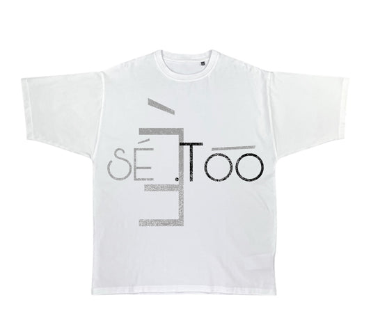 Blènd Heavyweight Tee (White/Black/Silver) (Oversized)