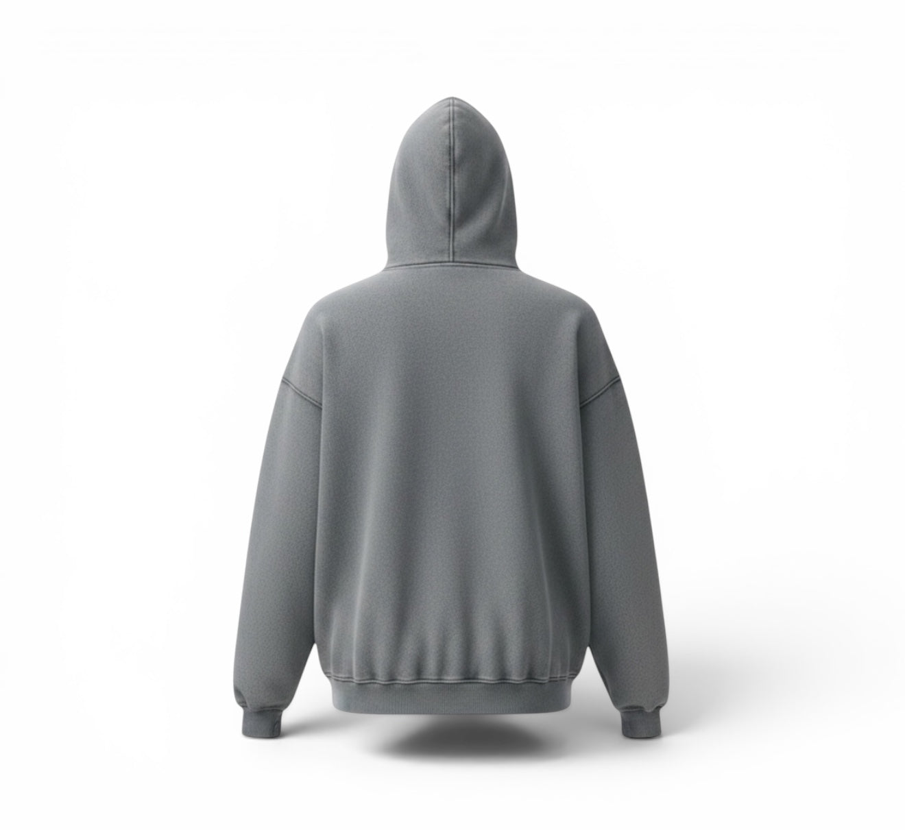 Number 2 Denim Patch Oversized Hoodie