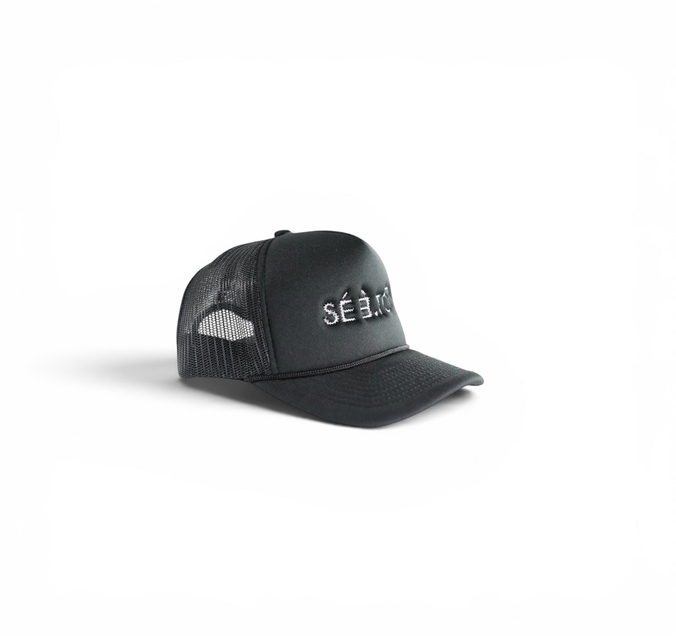 Trucker Cap (Black/White)