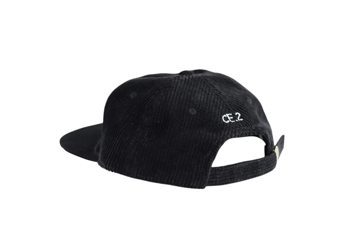 Corduroy Cap (Black/White)