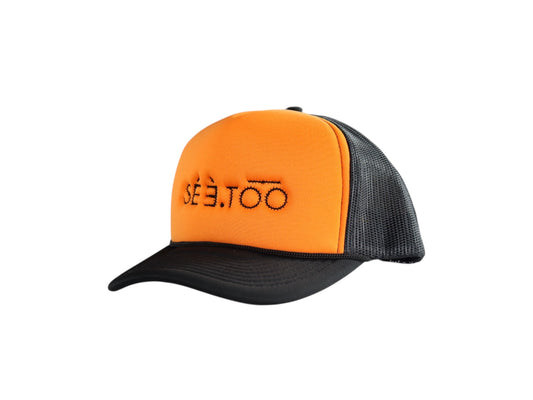 Trucker Cap (Black/Orange)