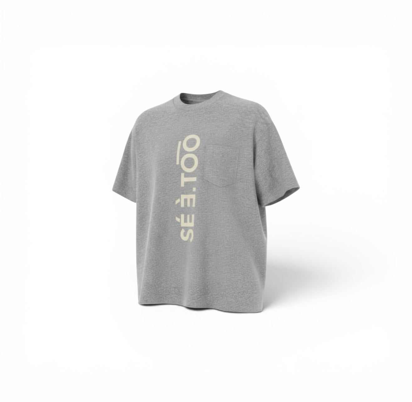 Pocket Tee (Heather Gray/Cream)