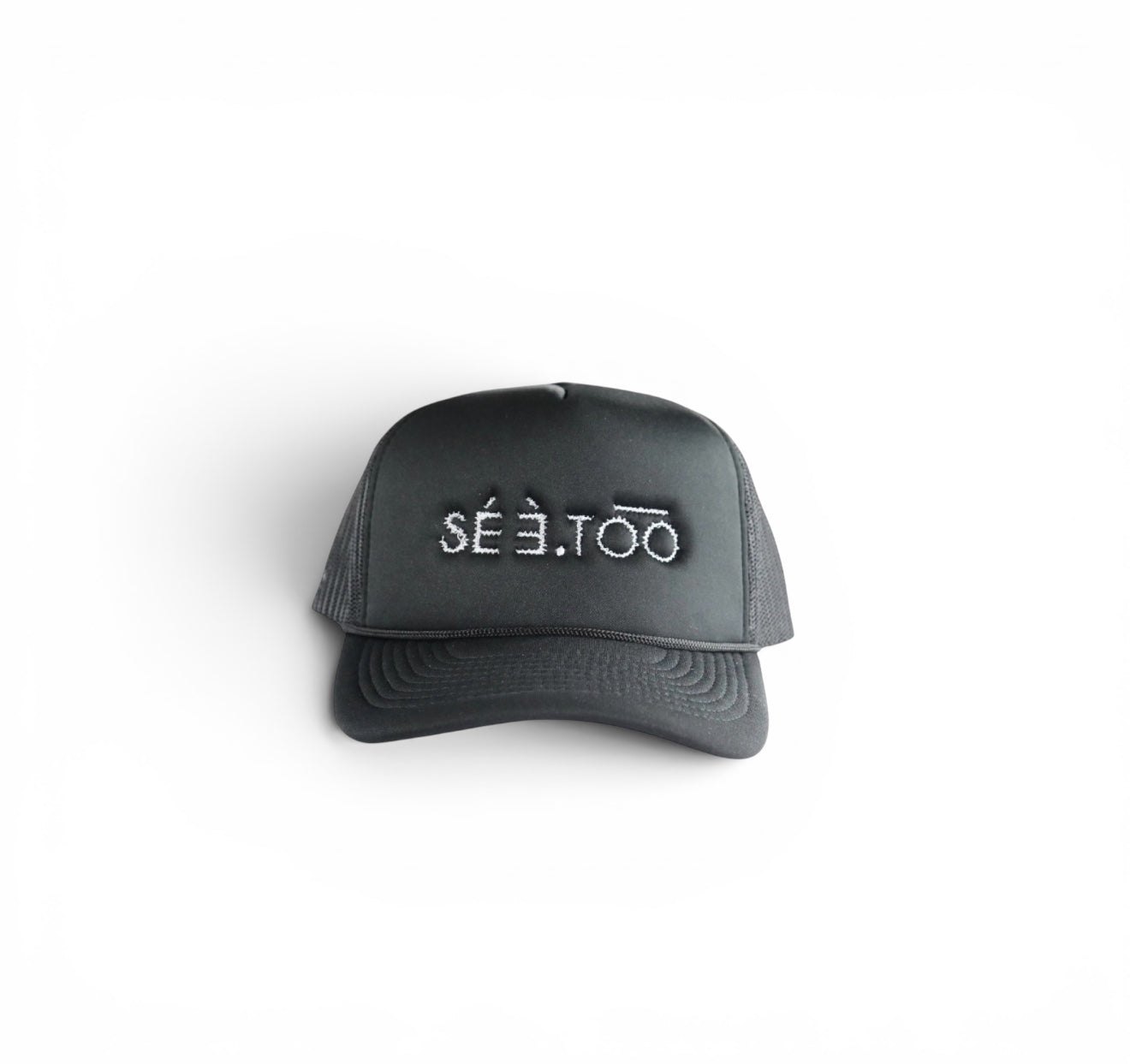 Trucker Cap (Black/White)
