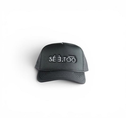 Trucker Cap (Black/White)