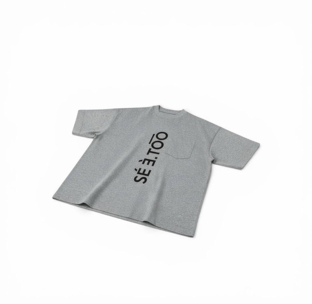 Pocket Tee (Heather Grey/ Black)