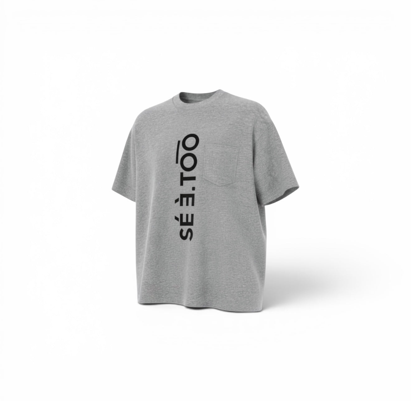 Pocket Tee (Heather Grey/ Black)