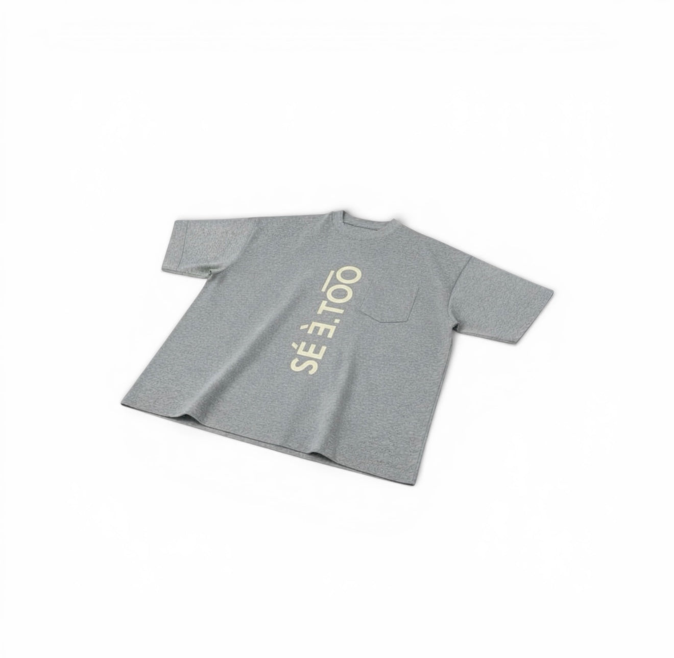 Pocket Tee (Heather Gray/Cream)